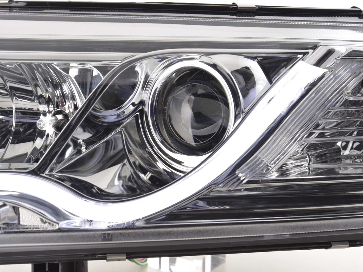 Scheinwerfer Set Daylight LED Tagfahrlicht Audi A6 Typ 4F 04-08 chrom Scheinwerfer Set Daylight LED Tagfahrlicht Audi A6 Typ 4F 04-08 chrom